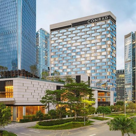 Conrad Shenzhen, The First Art Museum Hotel In Greater Bay Area With The Stunning Bay And Sunset View In The Hotel Terrace Екстер'єр фото