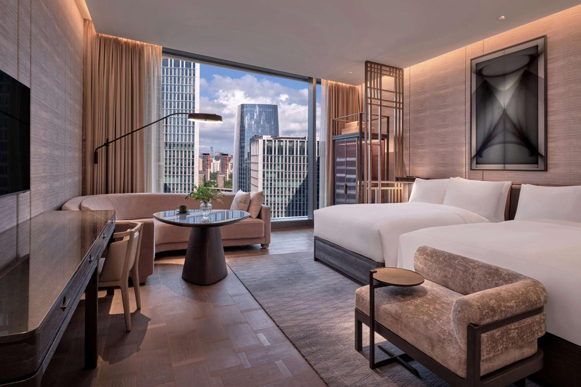Conrad Shenzhen, The First Art Museum Hotel In Greater Bay Area With The Stunning Bay And Sunset View In The Hotel Terrace Екстер'єр фото