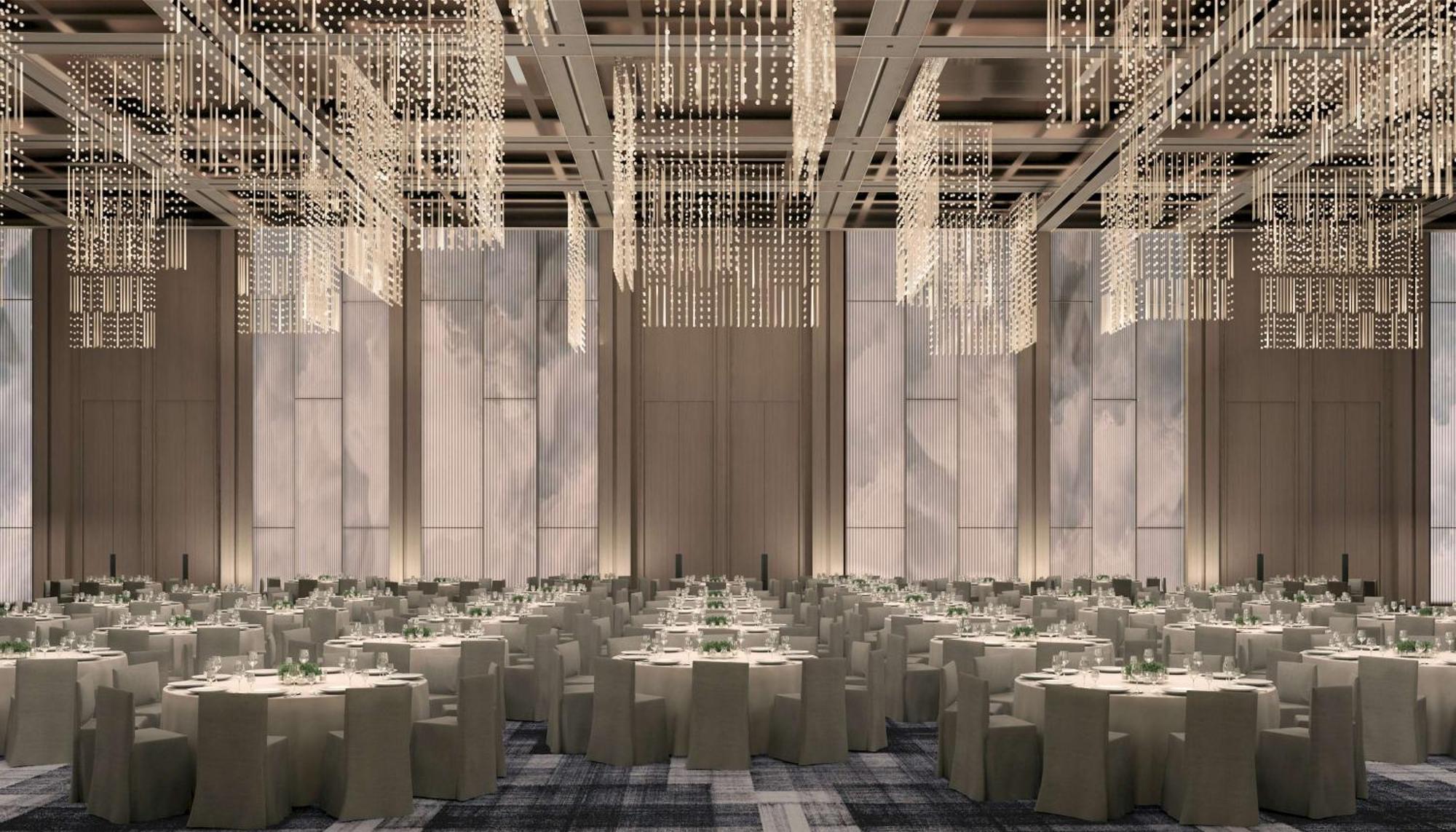 Conrad Shenzhen, The First Art Museum Hotel In Greater Bay Area With The Stunning Bay And Sunset View In The Hotel Terrace Екстер'єр фото